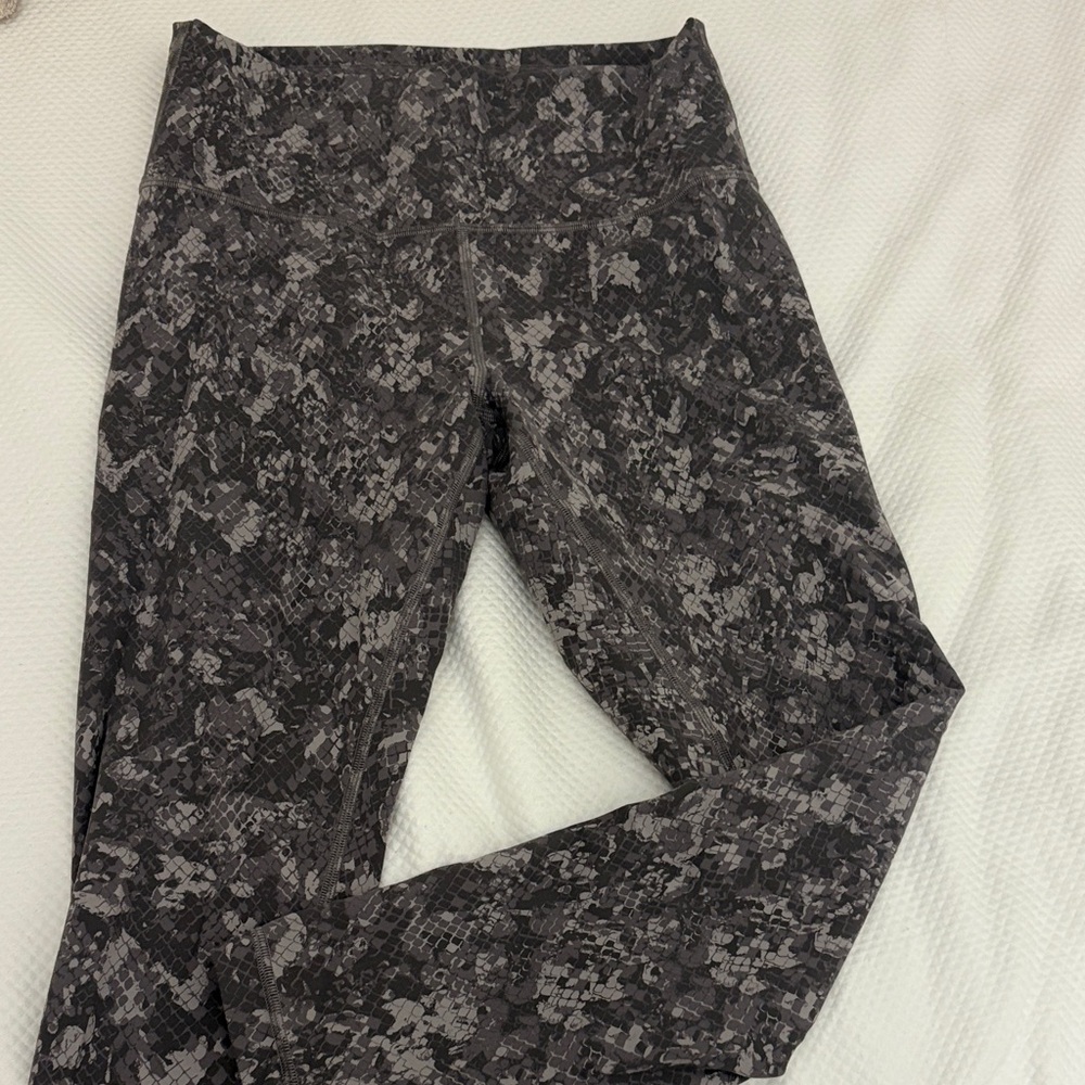 lululemon athletica Gray Patterned Leggings